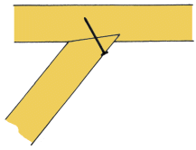 Beam wth notch and lag bolt connection
