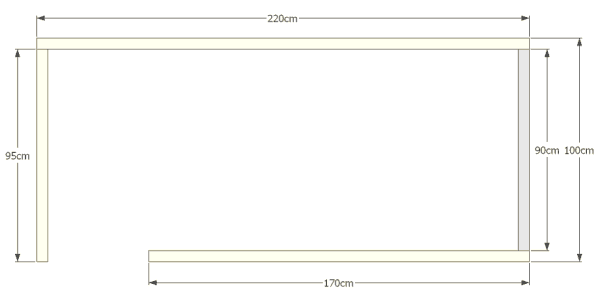 Base strips with measurements