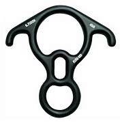 Descending device for climbers