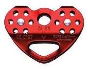 Metal pulley with two wheels