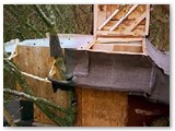 Opened roof