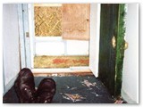 Open door after re-paint
